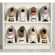 Load image into Gallery viewer, Shoe-In™ Shoe Rack Compact 6pc Ecru
