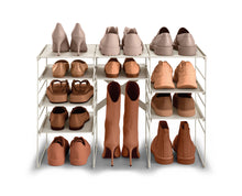 Load image into Gallery viewer, Level™ Plus Large Adjustable Shoe Rack Ecru
