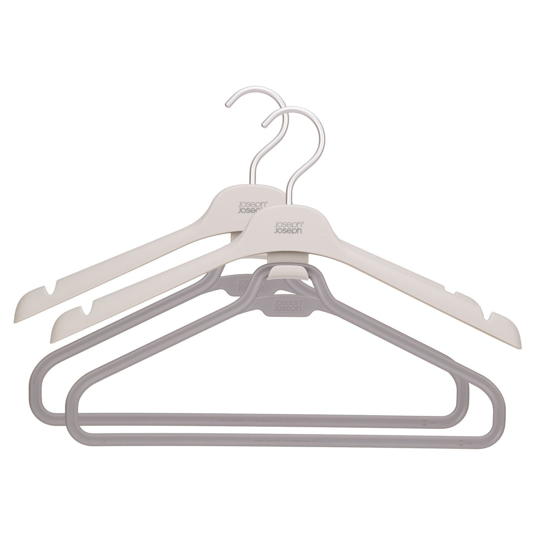 Orderly™ Setof2 LongGarment Hangers Ecru