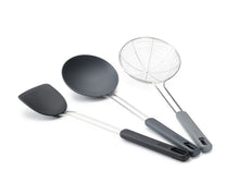 Load image into Gallery viewer, Nest™ Fusion 3-Piece Wok Utensil Set Black
