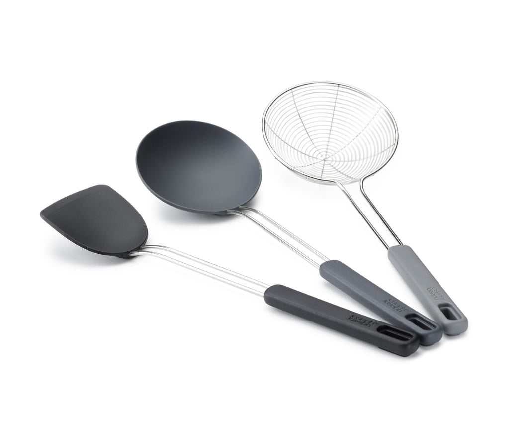 Nest™ Fusion 3-Piece Wok Utensil Set Black