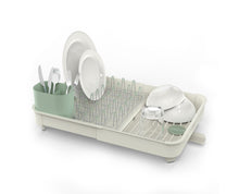 Load image into Gallery viewer, Extend™ Expandable Dish Drainer - Stone/ Green
