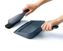 Load image into Gallery viewer, CleanStore Wall-Mounted Dustpan &amp; Brush - Blue
