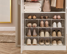 Load image into Gallery viewer, Level™ Plus Large Adjustable Shoe Rack Ecru
