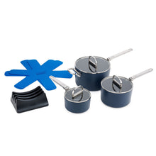 Load image into Gallery viewer, Space 3pc (6pc) Non-Stick Saucepan Set
