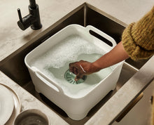 Load image into Gallery viewer, Wash&amp;Drain™ Washing-Up Bowl Stone/ Green
