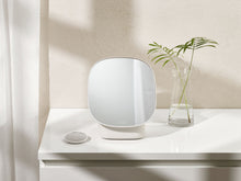 Load image into Gallery viewer, Viva Pedestal Mirror with Cosmetic Organiser
